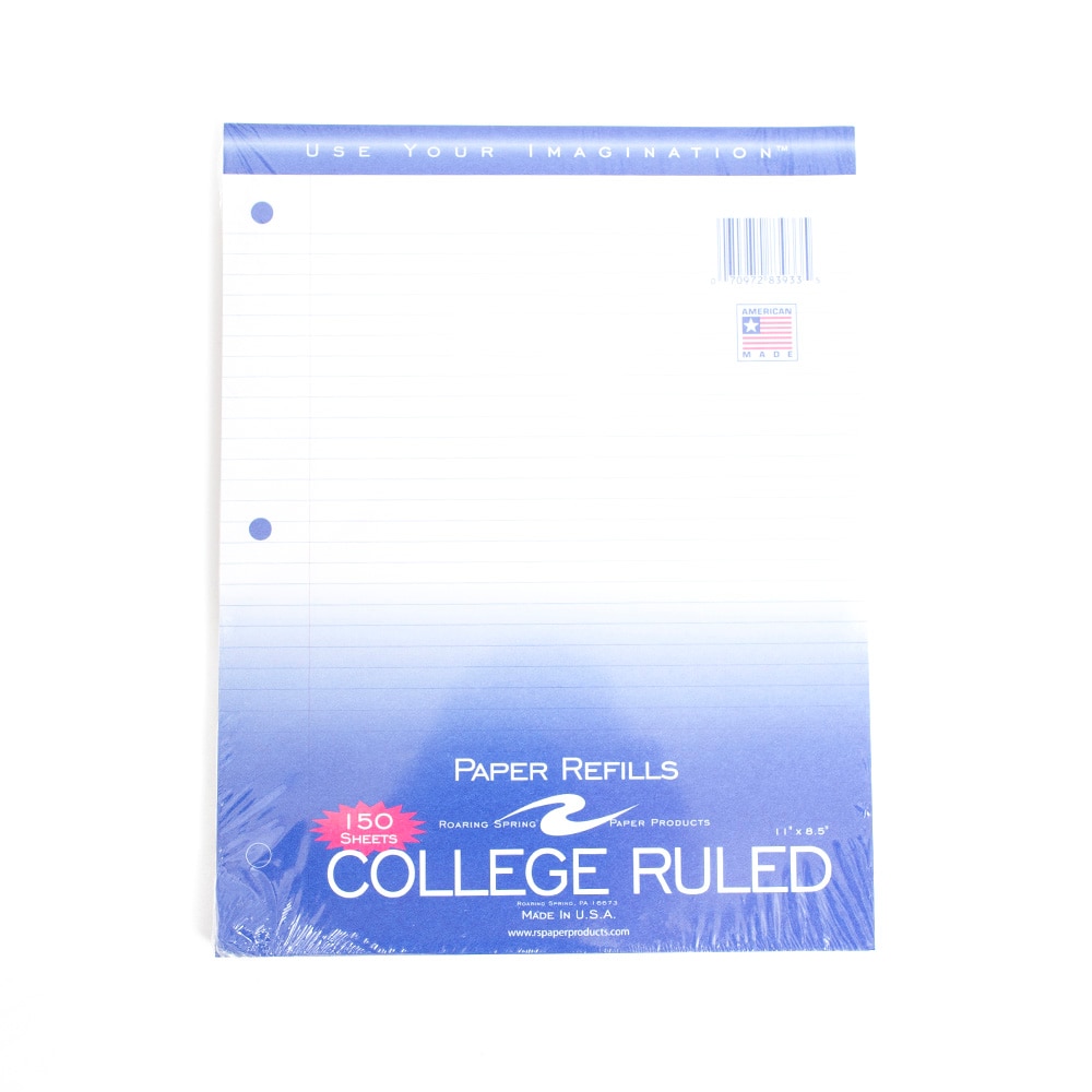 Roaring Spring, College, Filler Paper, 150 Count